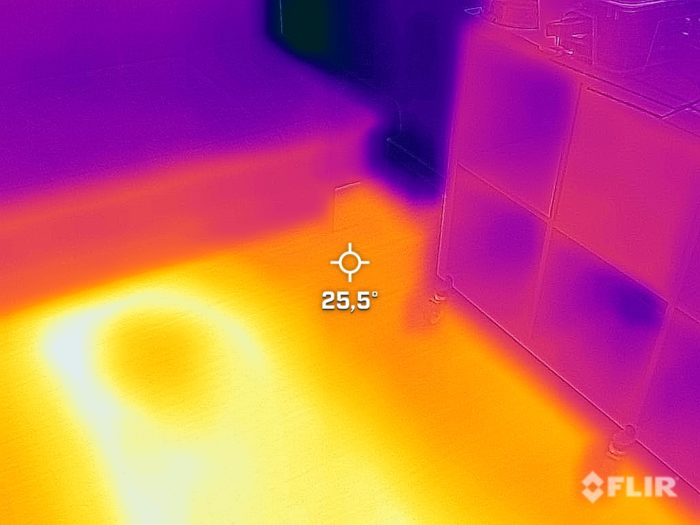 FLIR ONE Wärmebildaufnahme Beispiel